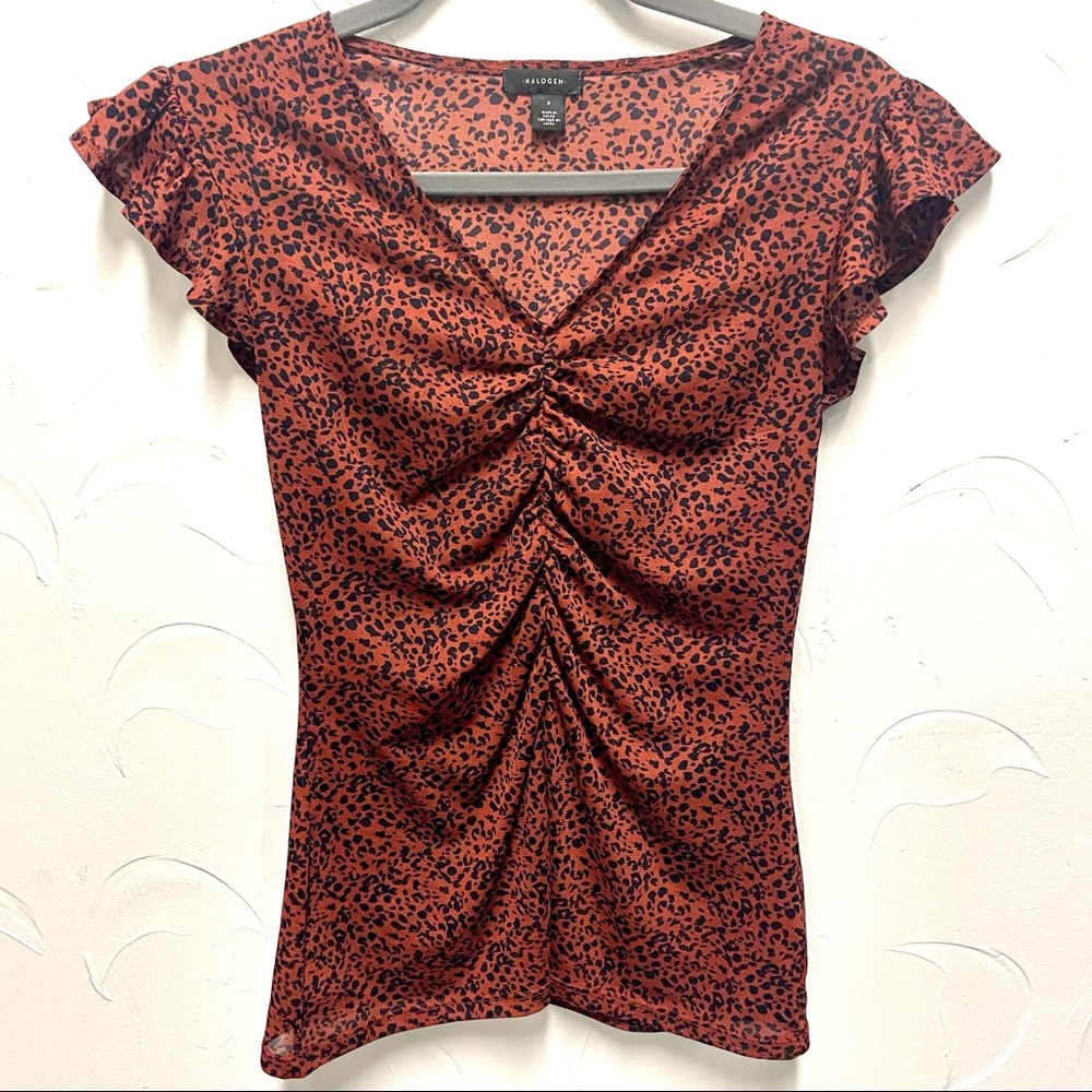 Halogen | Animal Print Blouse